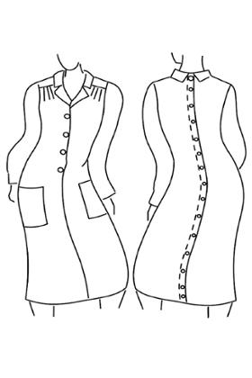 ROBE OUV DOS PRESSIONS