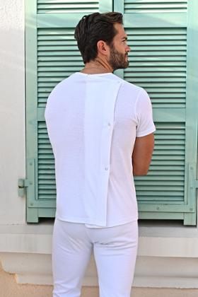 T-SHIRT OUVERT DOS CROISÉ