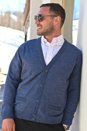 GILET COL POINTE
