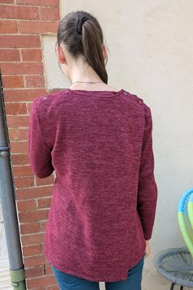 PULL CROISE DOS GRANDE TAILLE