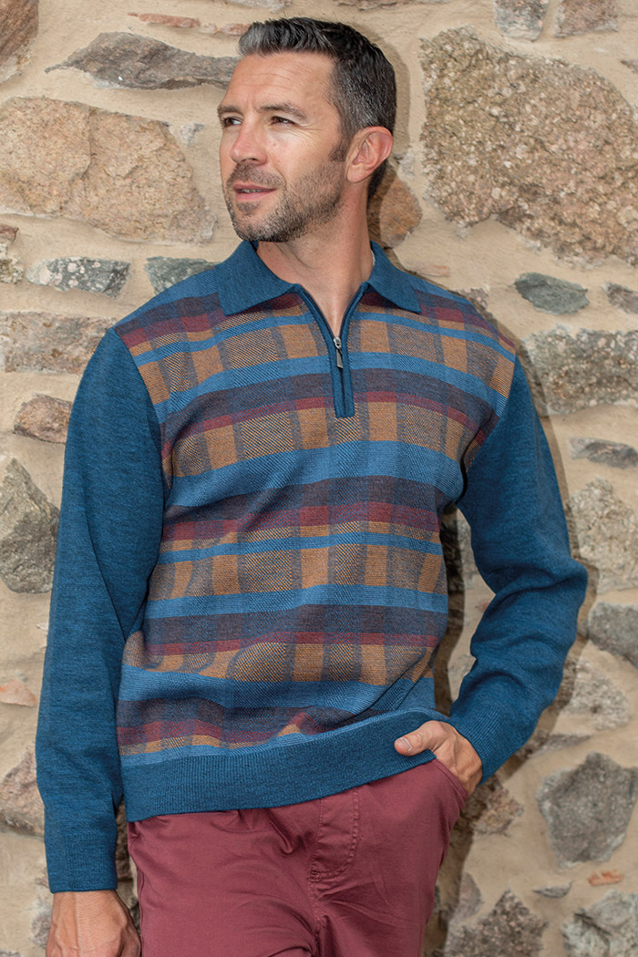 POLO ZIPPÉ GRANDE TAILLE